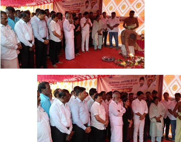 வடசென்னை வளர்ச்சி திட்டத்தின் கீழ், வீட்டுவசதி மற்றும் நகர்புற வளர்ச்சித்துறை