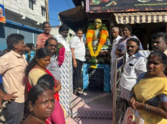 மெகசின் புரத்தில் அமைந்துள்ள டாக்டர். B.R.அம்பேத்கர் அவர்களின் நினைவு நாள